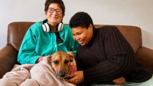 Rescue Dog Riley Becomes Therapy Dog and Brings Comfort to Residents
