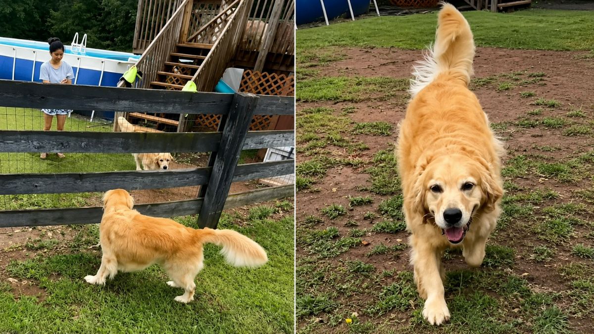 Golden Retriever’s Emotional Reunion With Sister After Puppyhood Melts Hearts Online